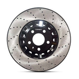 TTSPORT OEM-Upgrade Knurled Dacromet High-Carbon Steel Brake Rotor brake rotor detail