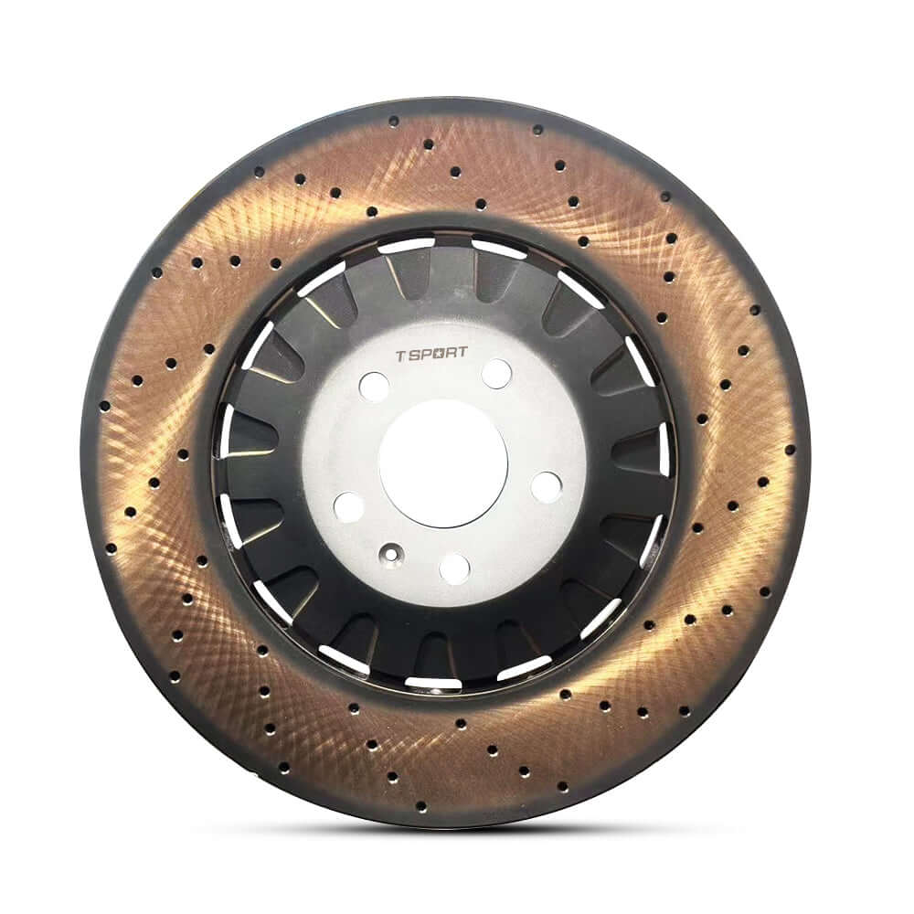 TTSPORT OEM-Upgrade Knurled Dacromet High-Carbon Steel Brake Rotor brake rotor detail