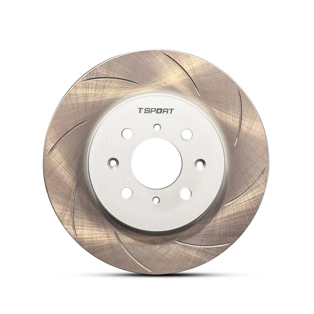 TTSPORT OEM-Upgrade Knurled Dacromet High-Carbon Steel Brake Rotor brake rotor detail