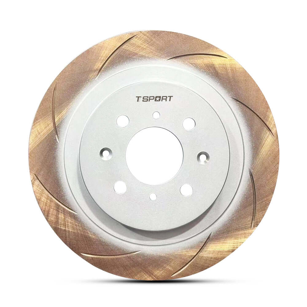TTSPORT OEM-Upgrade Knurled Dacromet High-Carbon Steel Brake Rotor brake rotor detail