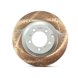 TTSPORT OEM-Upgrade Knurled Dacromet High-Carbon Steel Brake Rotor brake rotor detail