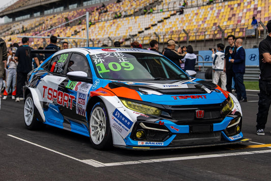 TTSPORT drivers celebrate a TCS class double podium at CTCC Ningbo with trophies in hand