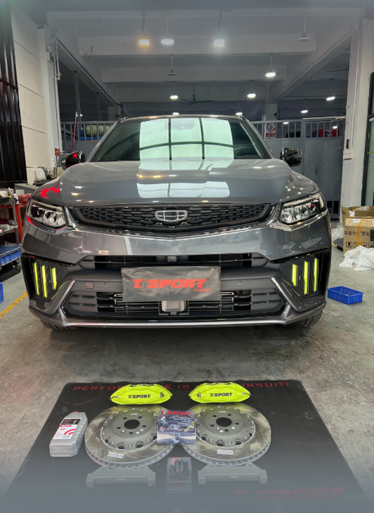 Geely Xingyue S fitted with the TTSPORT Classic 6410 big brake kit upgrade