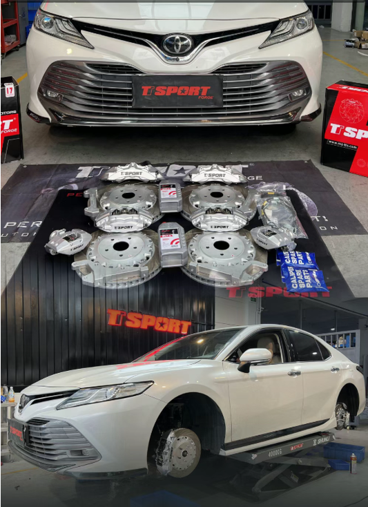 Toyota Camry fitted with a TTSPORT Racing Series front and rear big brake kit