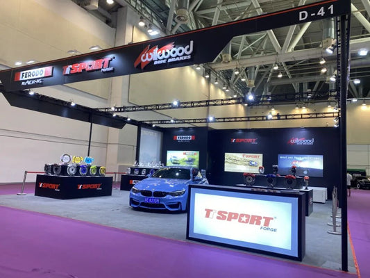 TTSPORT big brake kit display banner at the opening of 2020 GT Show in Suzhou