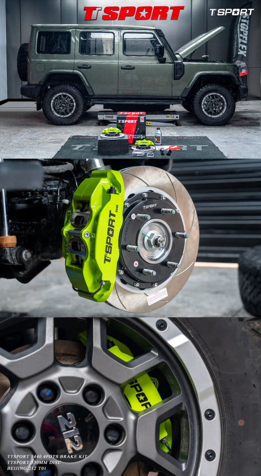 Beijing 212 T01 with TTSPORT Classic 5440 four-piston big brake kit installed behind a 17-inch wheel