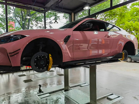 BMW M4 G82 equipped with TTSPORT Evolution EB8 and EP4S big brake kit and carbon-ceramic rotors