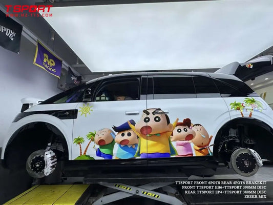 Zeekr Mix electric MPV fitted with TTSPORT Evolution six-piston front and EPB rear big brake kit
