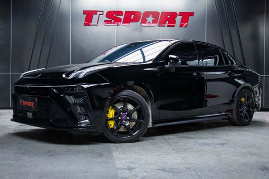Lynk & Co 03 fitted with 18-inch wheels and a TTSPORT Evolution EB4 four-piston big brake kit