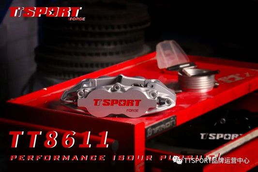 Classic Mazda 3 fitted with TTSPORT 8611 forged six-piston big brake kit behind an 18-inch wheel