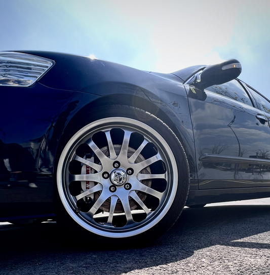 Toyota Camry front brake upgraded with TTSPORT Classic 5440 forged four-piston caliper