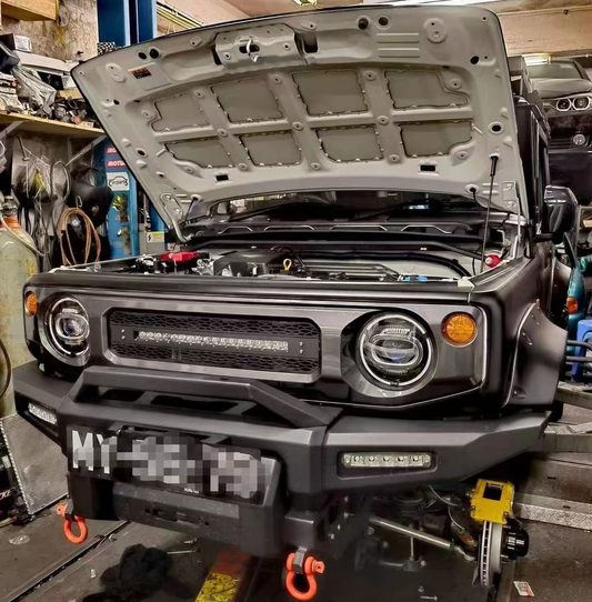 Suzuki Jimny fitted with a TTSPORT Slim Series vehicle-specific big brake kit for off-road duty