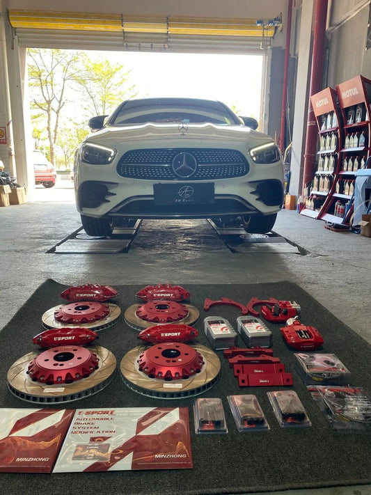 Mercedes-Benz C-Class fitted with TTSPORT front six-piston TT9040 big brake kit