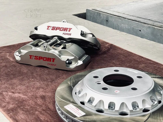 BMW 1 Series with TTSPORT Classic 5440 forged four-piston big brake kit installed behind 17-inch wheels