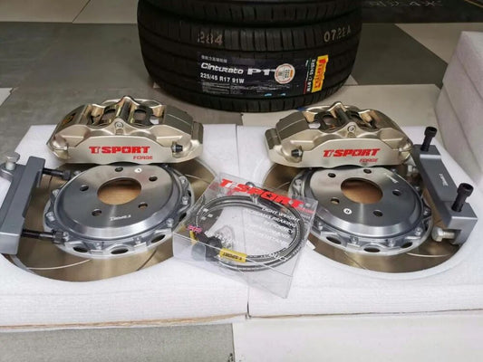 Mazda3 Axela fitted with TTSPORT Classic 5440 four-piston big brake kit behind an 18-inch wheel
