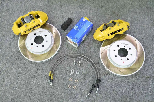 Honda Fit/Jazz hatchback fitted with a TTSPORT Slim TT SP forged four-piston big brake kit