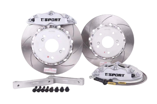 Honda Fit/Jazz fitted with a TTSPORT Slim 5040S big brake kit for improved braking performance