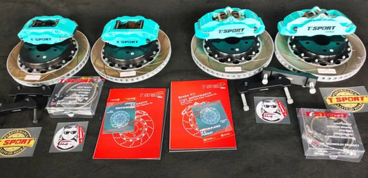 Toyota Crown big brake install showing TTSPORT Classic 5440 front caliper and 7609 rear caliper