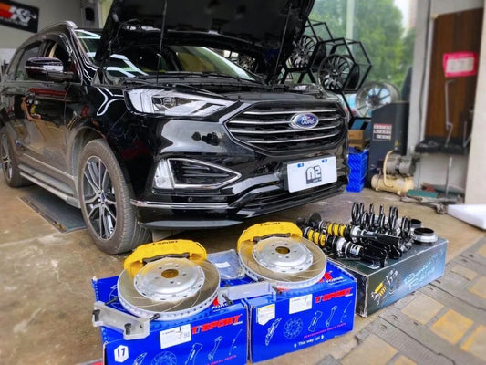 Ford Edge ST fitted with a TTSPORT 8703 six-piston big brake kit behind 20-inch wheels