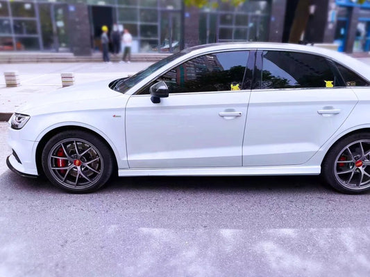 Audi A3 fitted with TTSPORT Classic 5410 forged four-piston big brake kit behind 18-inch wheels
