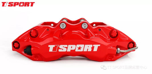 Honda Civic 10th-gen TTSPORT 9040 six-piston big brake kit installed at the front axle