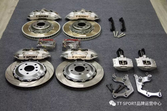 BMW 5 Series fitted with TTSPORT six-piston front big brake kit behind an 18-inch OEM wheel