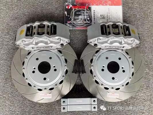 10th-gen Honda Civic fitted with a silver TTSPORT 9040 forged six-piston big brake kit