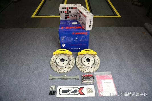 Lexus NX fitted with TTSPORT Classic 5440 four-piston big brake kit behind the factory wheel