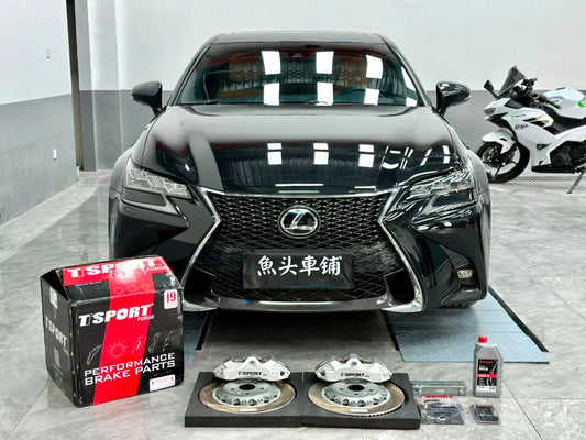 Lexus GS200 fitted with TTSPORT Evolution ES6 six-piston forged caliper and 355mm two-piece rotor