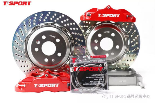 TTSPORT Classic 5440 four-piston forged big brake kit front caliper close-up