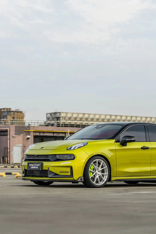 Lynk & Co 03+ fitted with TTSPORT Classic 8657S six-piston big brake kit behind a 19-inch wheel