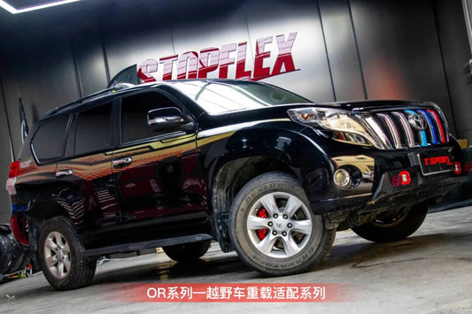 Toyota Land Cruiser Prado J150 fitted with TTSPORT OR6 six-piston front caliper and 345mm rotor