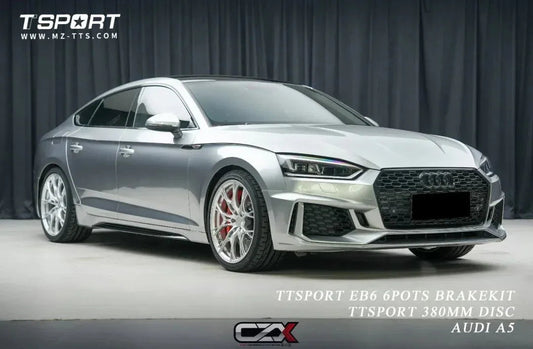 Audi A5 (B9) Upgraded with TTSPORT Evolution EB6 Big Brake Kit