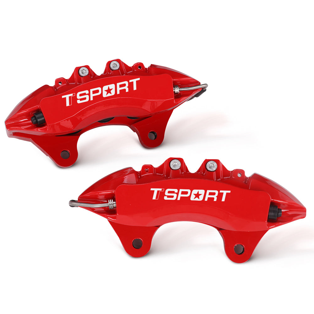 Detailed view of the 6 pistons with dust boot inside a TTSPORT GWM Cannon 7640TK front wheel forged brake caliper.