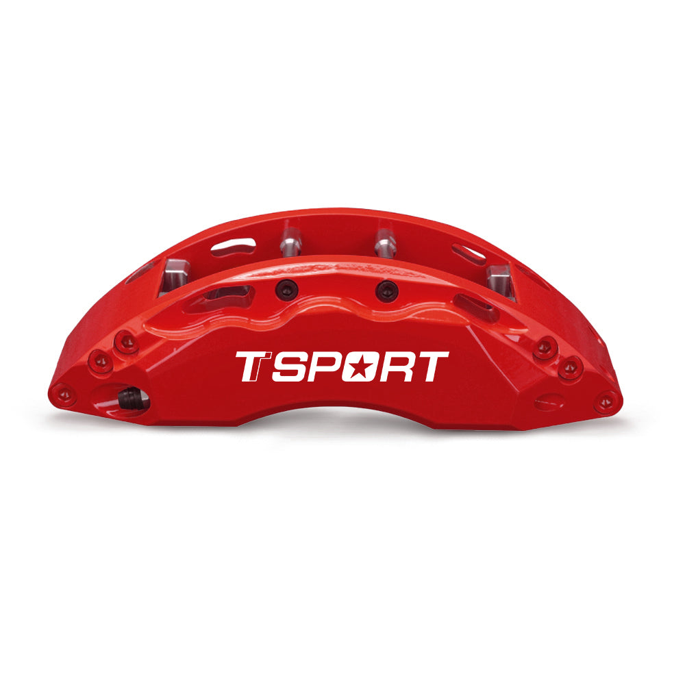 Detailed view of the 6 racing pistons inside a TTSPORT PB6 for Ford Bronco front wheel forged brake caliper.