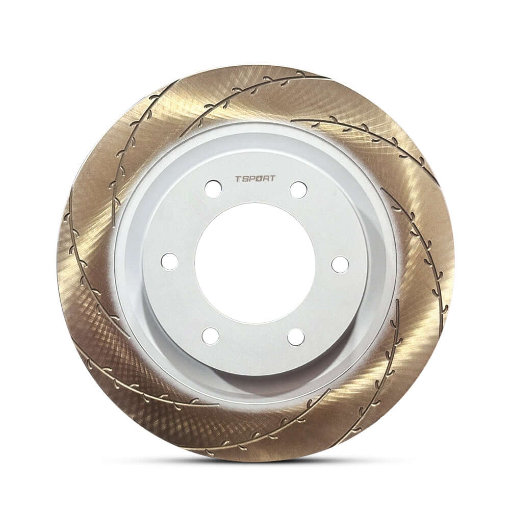 TTSPORT OEM-Upgrade Knurled Dacromet High-Carbon Steel Brake Rotor brake rotor detail