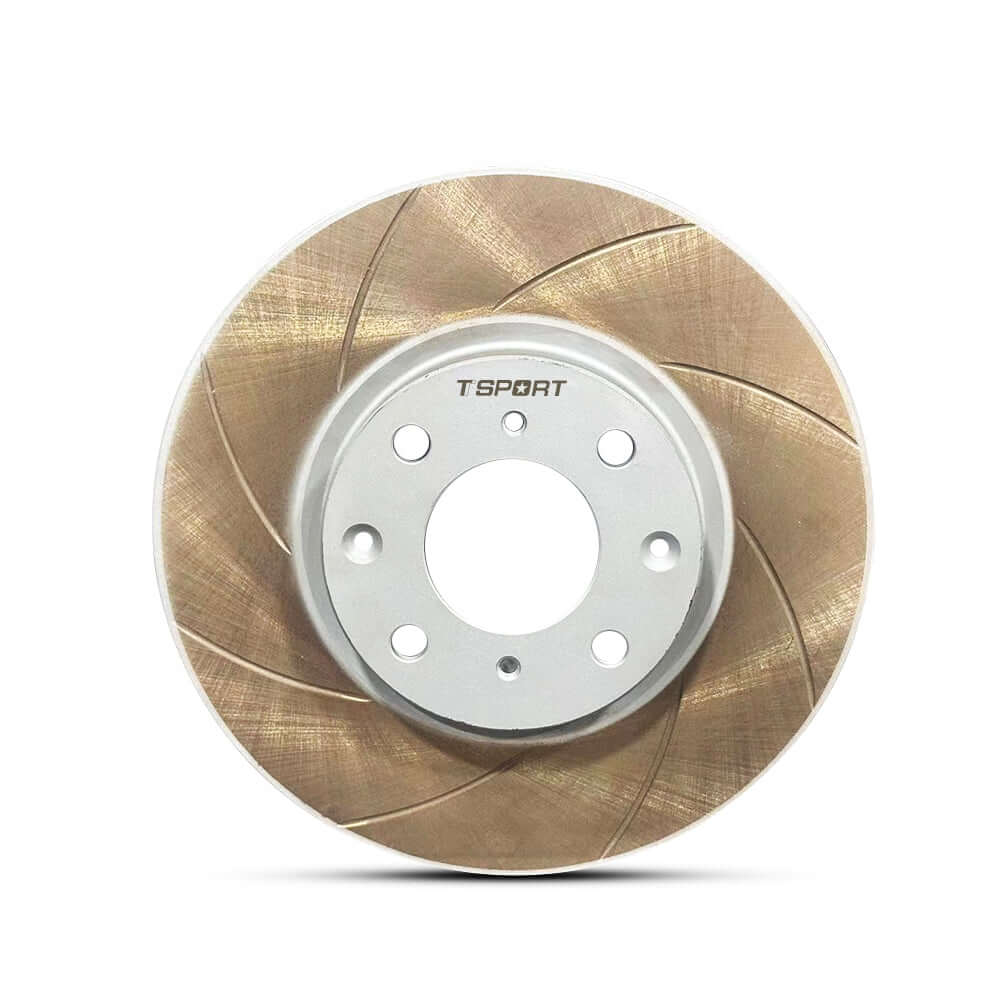 TTSPORT OEM-Upgrade Knurled Dacromet High-Carbon Steel Brake Rotor brake rotor detail