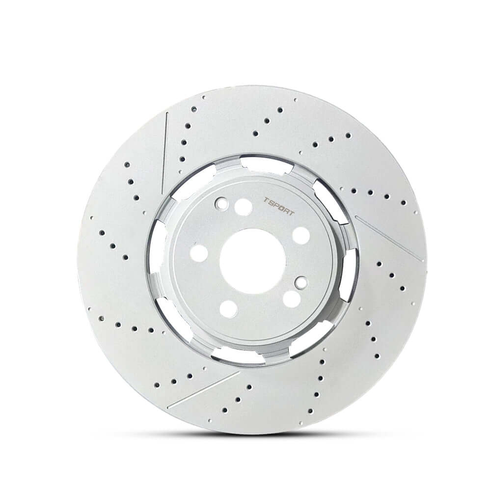 TTSPORT OEM-Upgrade Knurled Dacromet High-Carbon Steel Brake Rotor brake rotor detail