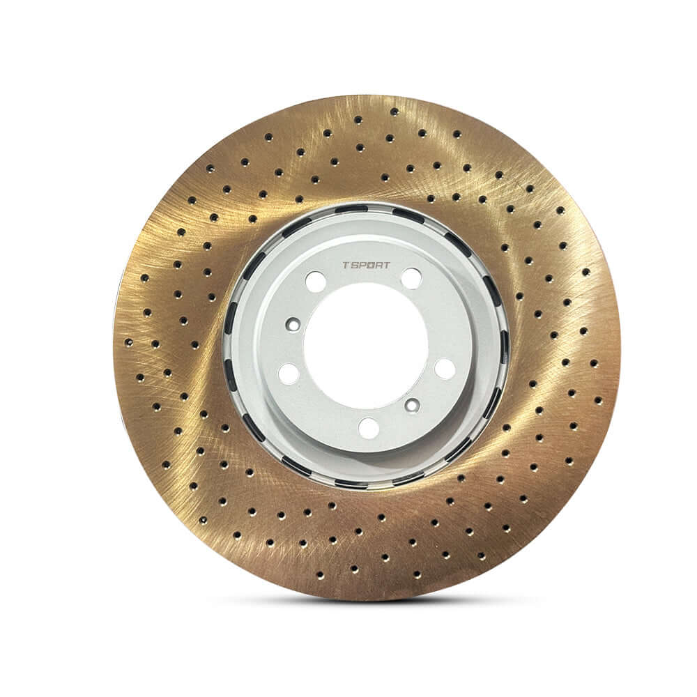 TTSPORT OEM-Upgrade Knurled Dacromet High-Carbon Steel Brake Rotor brake rotor detail