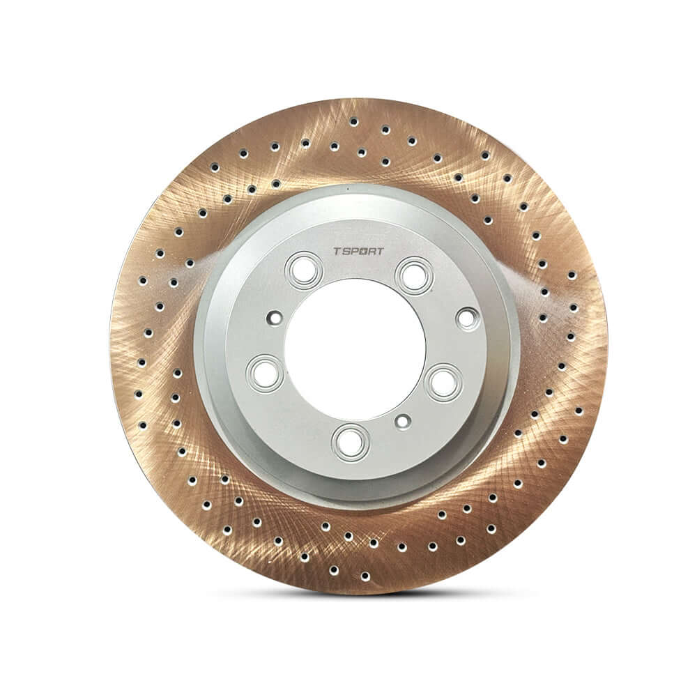 TTSPORT OEM-Upgrade Knurled Dacromet High-Carbon Steel Brake Rotor brake rotor detail