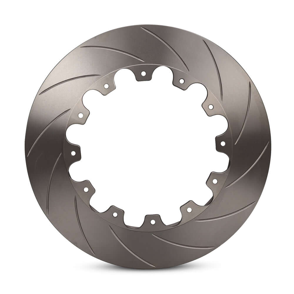 TTSPORT two-piece racing-grade slotted brake rotor.